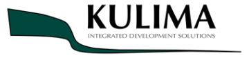 Logo of Kulima Integrated Development Solutions with green stylized shape next to the text.