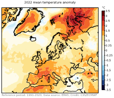 map about temperatures