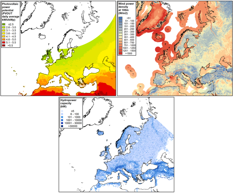 temperature map