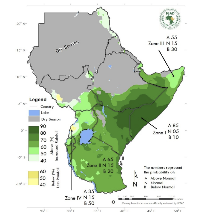 A map showing the location of a forest in kenya.