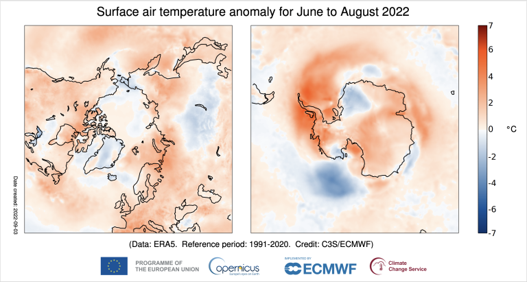 Europe has hottest August, summer, on record